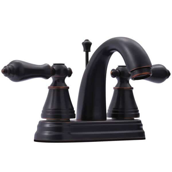 4" Centerset Bathroom Faucet W/ Pop-Up, Naples Bronze, Fauceture, Mfr#: FSY7616AL