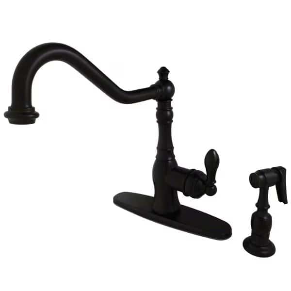 Kitchen Faucet W/ Brass Sprayer, Oil Rubbed Bronze, Gourmetier, Mfr#: GSY7705ACLBS