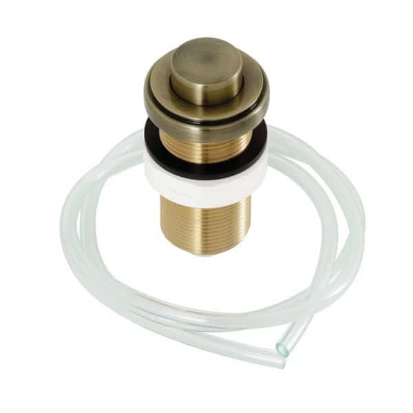 Garbage Disposal Air Switch Button, Antique Brass