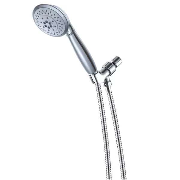 5Function Hand Shower with Stainless Steel Hose, Polished Chrome