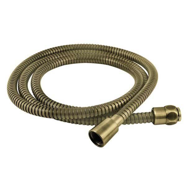 72Inch Stainless Steel Shower Hose, Antique Brass