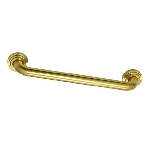 DR214167 16-Inch x 1-1/4-Inch O.D Grab Bar, Brushed Brass