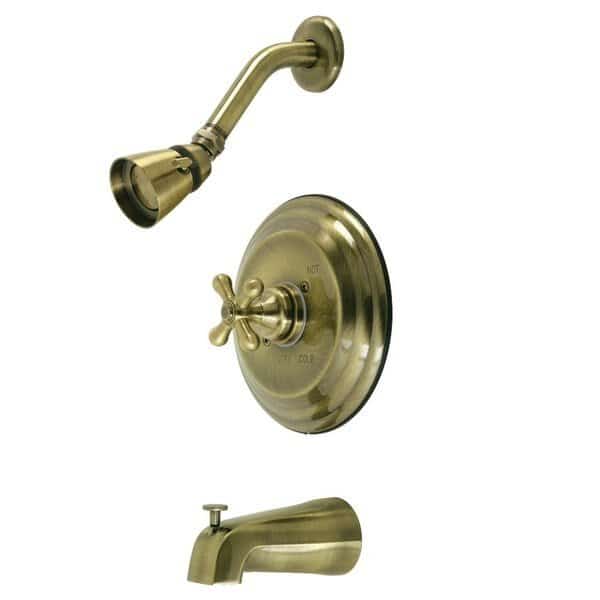 KB3633AX Tub and Shower Faucet, Antique Brass