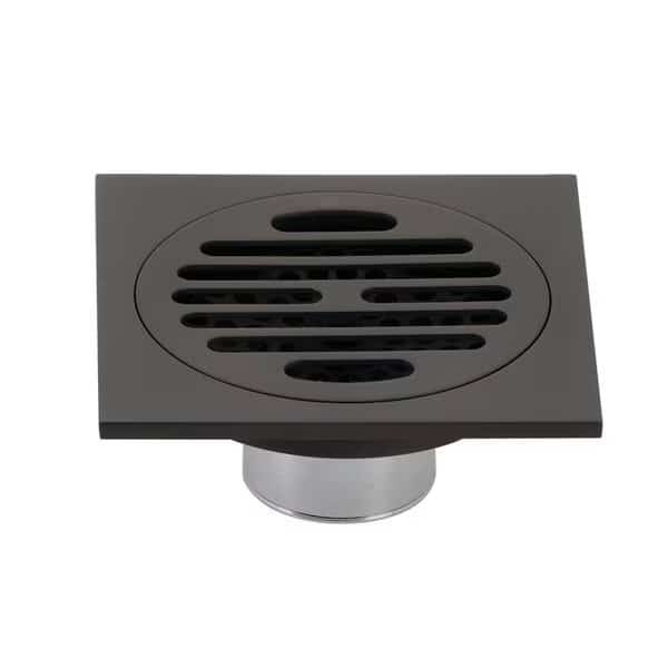BSF4262ORB Watercourse Symmetric 4" Square Grid Shower Drain, Bronze