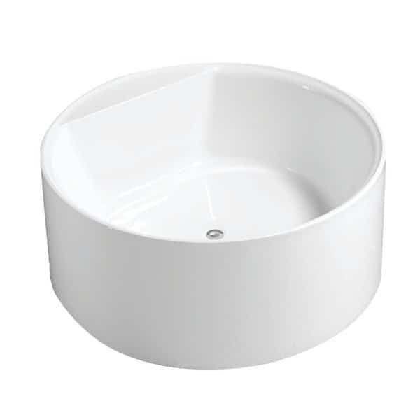 53.13 L, 53.13 W, Glossy White, Acrylic