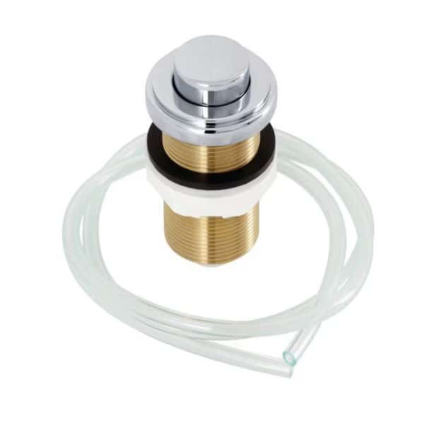 Garbage Disposal Air Switch Button, Polished Chrome