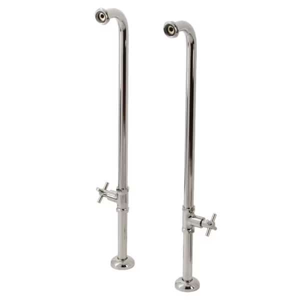 AE810S6DX Freestanding Tub Supply Line, Polished Nickel