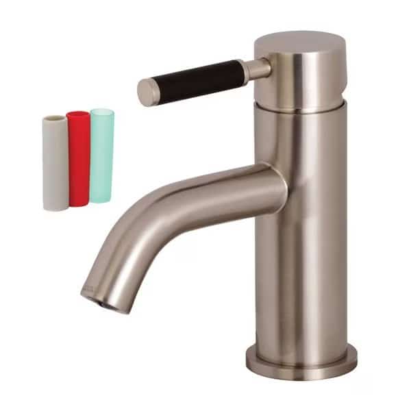 LS8228DKL Kaiser Single-Handle Bathroom Faucet W/ Push Pop-Up, Nickel
