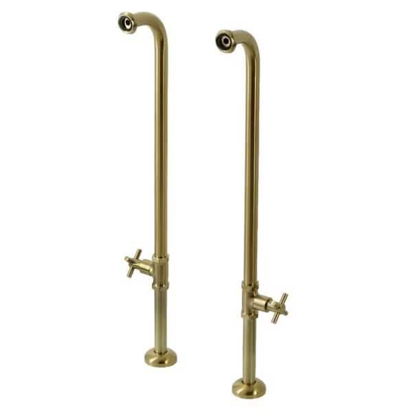 AE810S7DX Freestanding Tub Supply Line, Brushed Brass