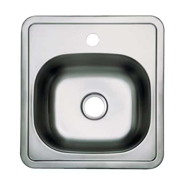 GKTS15151 Self-Rimming Single Bowl Kitchen Sink, Brushed