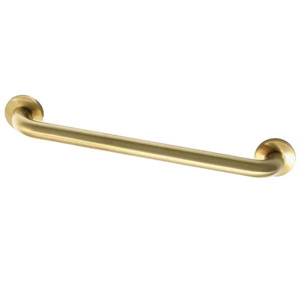 DR514187 18-Inch Decorative ADA Grab Bar, Brushed Brass