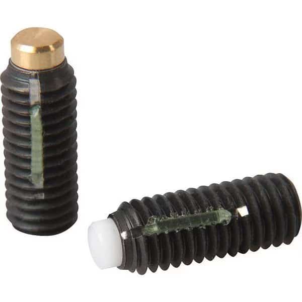 Thrust Screw Without Head, Long-Lok M06X17, 3, Sw=3, Steel 10.9 Black Oxidized, Comp:Pom