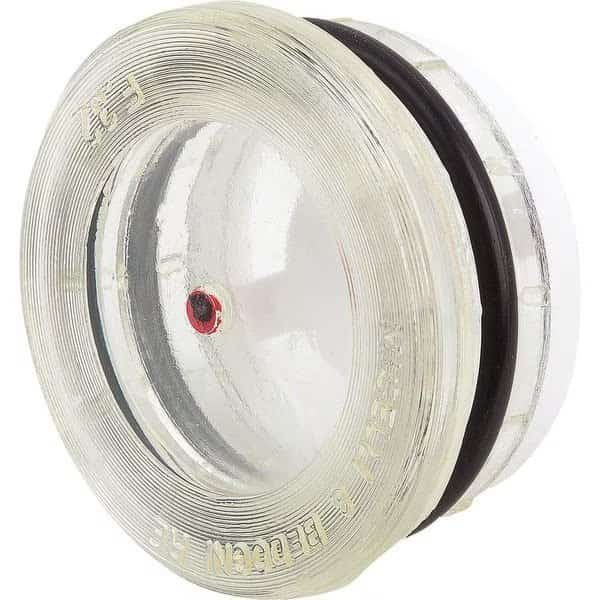 Oil Level Sight Glass Press-In With Reflector, D1=26, D=30, Thermoplastic
