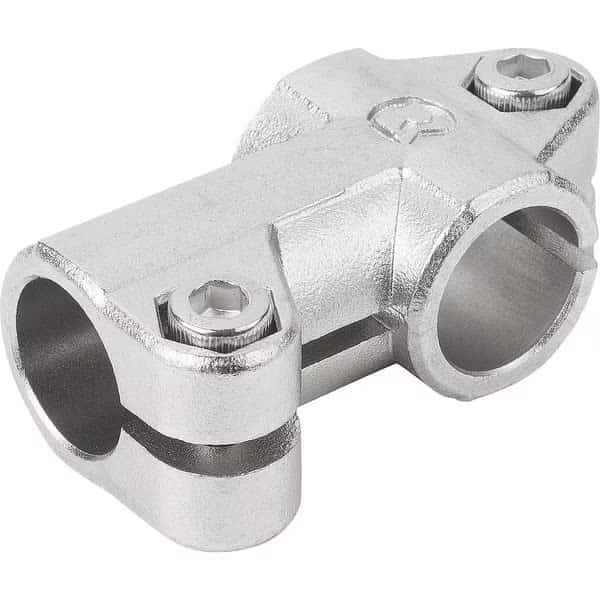 Tube Clamp 3-Way Flat, Form:A Stainless Steel, For Rnd. Tubes, A=20, 1, B=20, 1