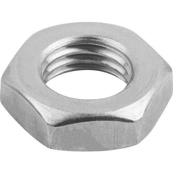Hex Nut, M20, Stainless Steel, Not Graded, Bright Zinc Plated, 10 mm Ht