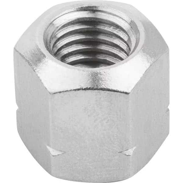 Coupling Nut, M8, 18-8 Stainless Steel, Not Graded, Bright