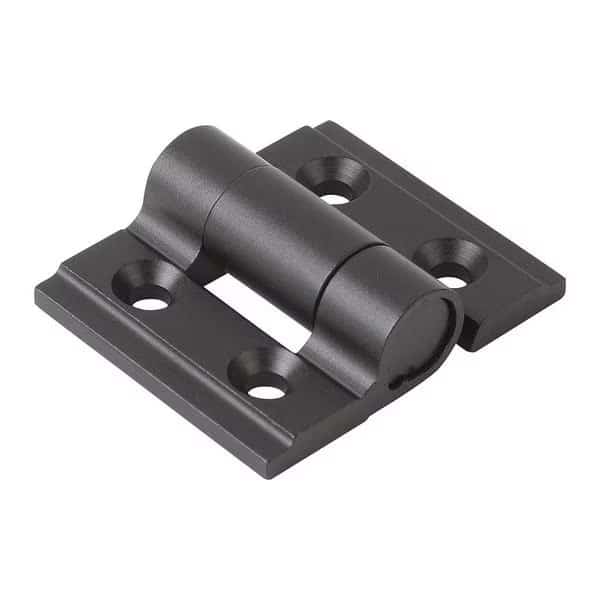 Hinge W. Detent 35X30, Aluminum Black Anodized, A1=21, B1=15