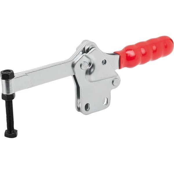 Toggle Clamp Horizontal Std, Vertical Foot F2=3400, Full Holding Arm M08X60, Steel Zinc Plated,