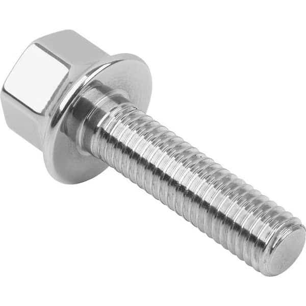 A4, M16 Hex Head Tap Bolt, Hygienic Polished Stainless Steel, 40 mm L