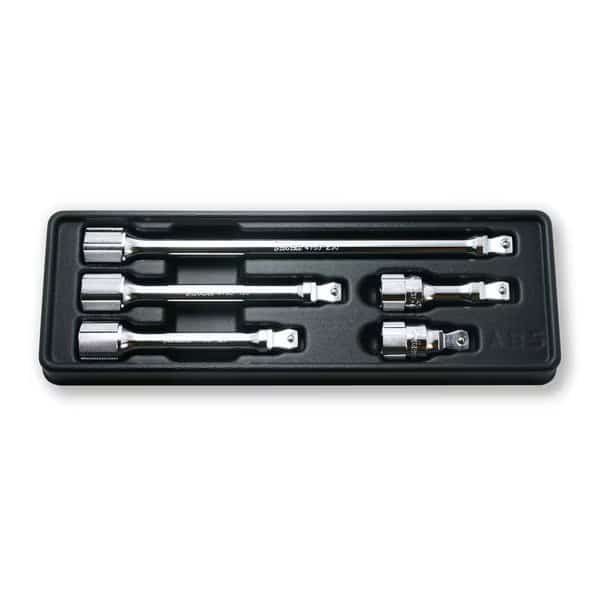 Wobble-Fix Extension Bar set 50-250mm ABS Tray 5 pieces 1/2 Sq. Drive