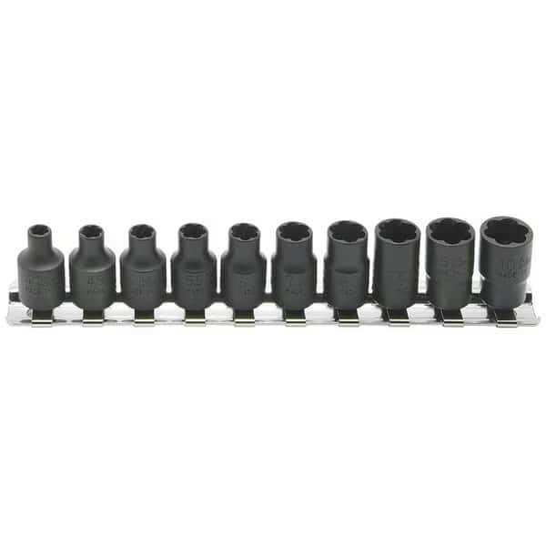 Nut Twister set 4mm-10mm 150mm 10 pieces 1/4 Sq. Drive