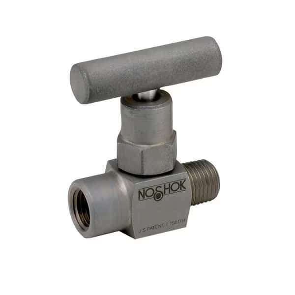 Mini Valve, Hard Seat, 1/4 NPT Male - 1/4 NPT Female, Brass, 0.172" Orifice
