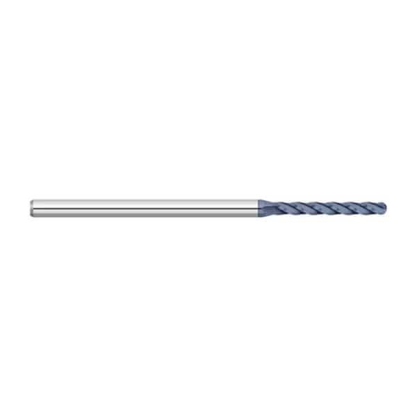 0.010 3 Flute Long Ball Nose Micro Carbide End Mill ALTiN Coat