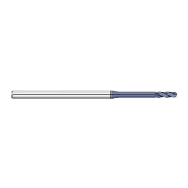 0.055 3 Flute Long Reach Ball Nose Micro Carbide End Mill ALTiN Coat