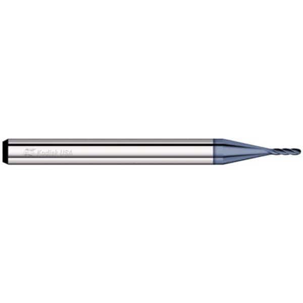0.063 Carbide Endmill 4 Flute Micro Ball Nose ALTIN Coated