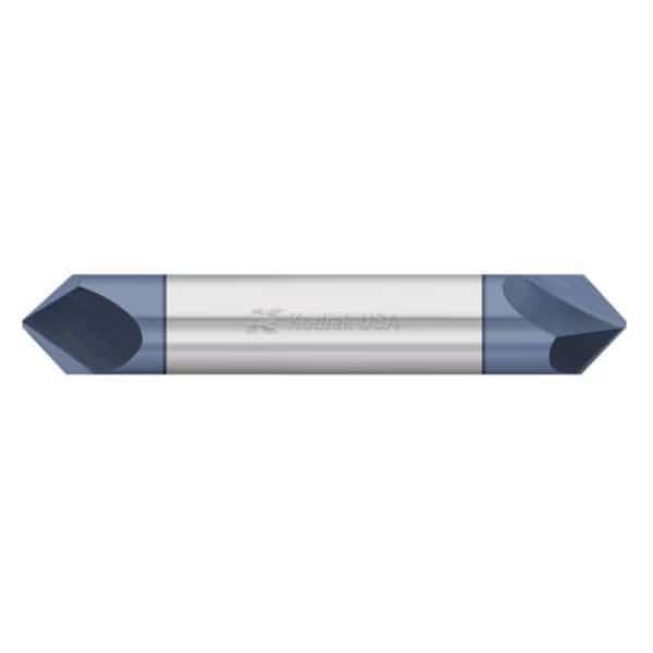 1/4 Carbide Chamfer Mill 2 Flute Double End ALTIN Coated