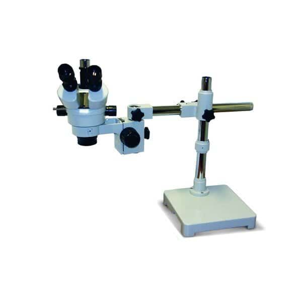 Zoom trinoc. microscope 7x -45x w/heavy duty stand
