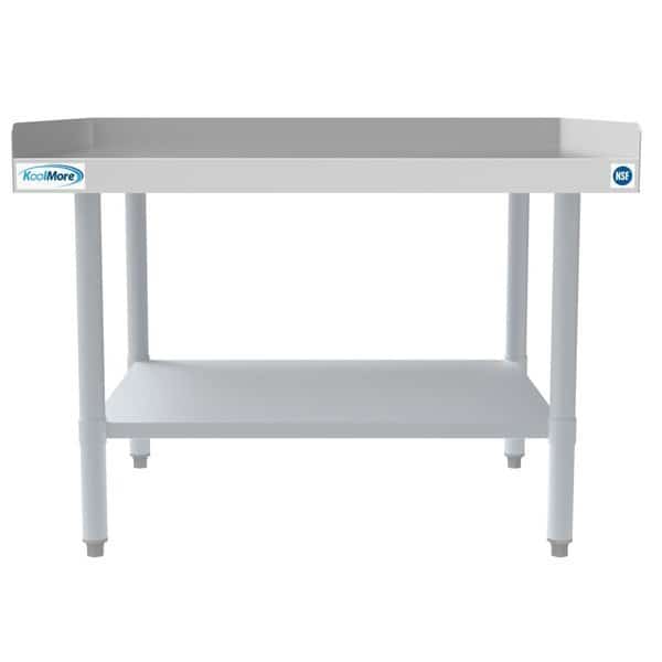 16 Gauge Stainless Steel Commercial Equipment Stand - 360 x 24 Heavy Duty Griddle Stand w/Undershelf