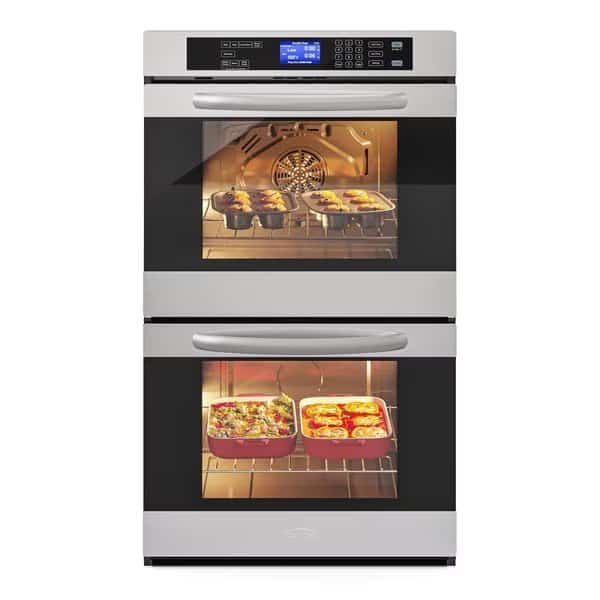 Stainless Steel Premium Convection Oven (Double Unit) with 7 Cooking/Baking Modes in Silver