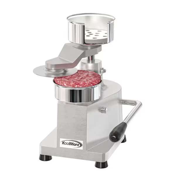 Burger Press Patty Maker for 4 in Hamburgers, Stainless-Steel Manual Forming Machine