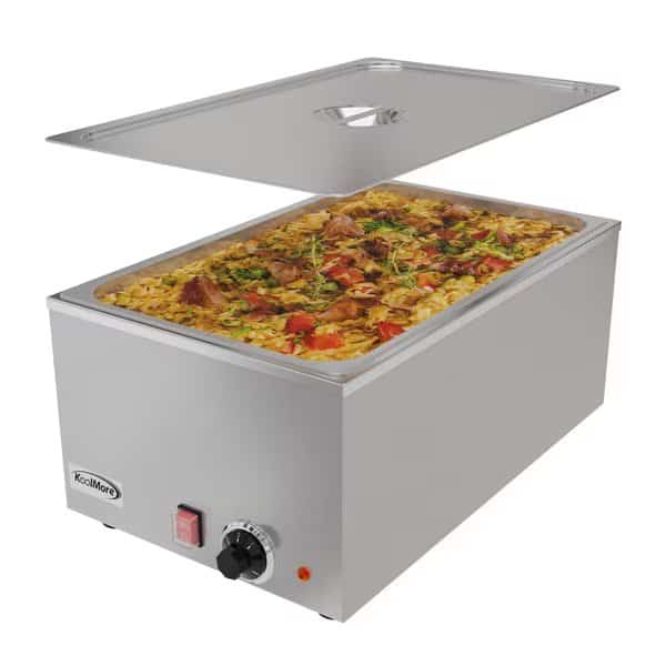 Commercial Bain Marie Countertop Food Warmer, Soup Station, and Buffet Table Server