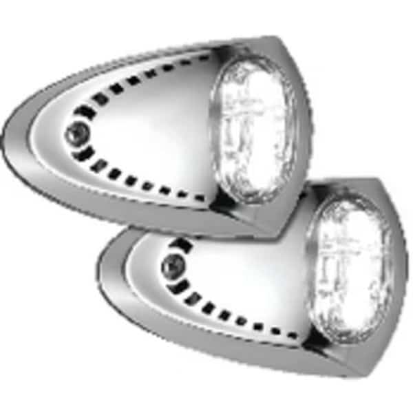 Attwood 6522SS7 Stainless LED Docking Lights, 2.8" x 4.5", PK2