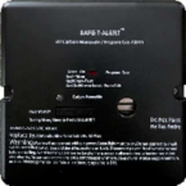 Safe t Alert 45 Series - Dual Carbon Monoxide / Propane Alarm; Black