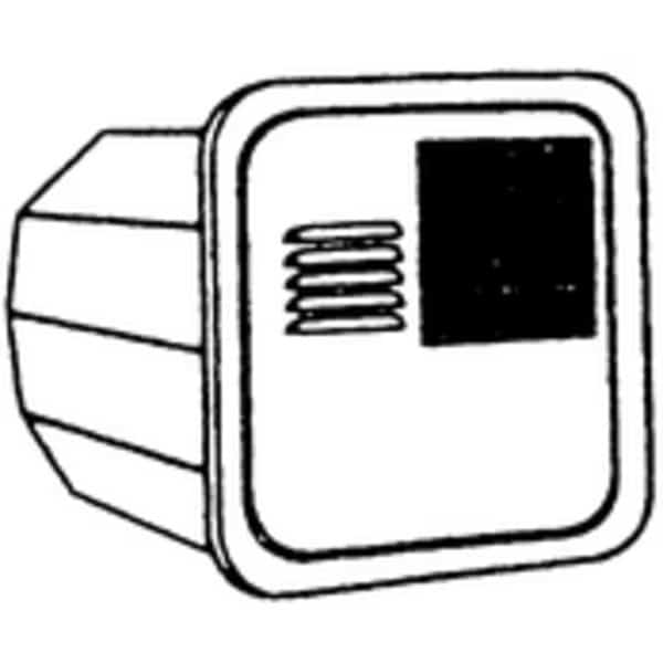 Suburban Water Heater Flush Door; Colonial White