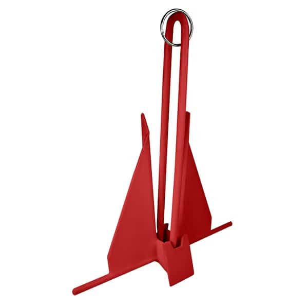 PVC Coated Slip-Ring Anchor, Red, 8 lbs.