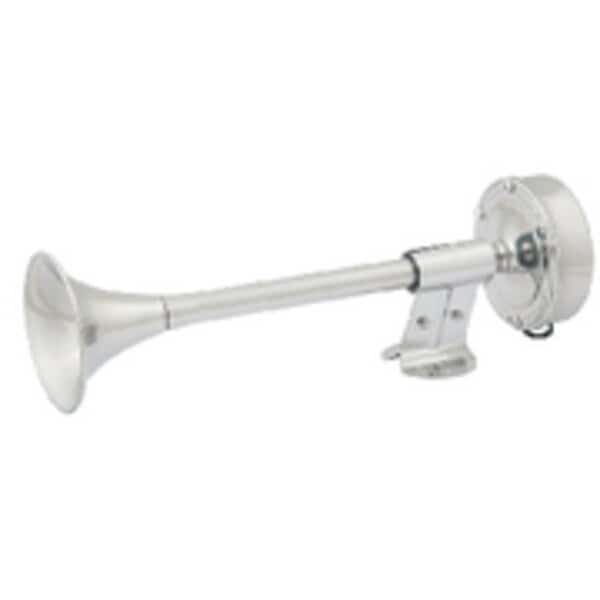 14621 Compact Single Trumpet Electric Horn 12V Stainless Steel
