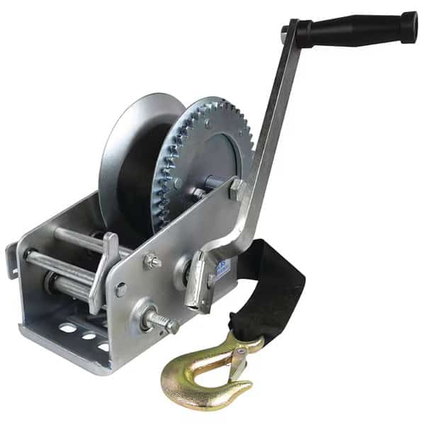 Manual Trailer Winch 3,000 lb., 1" dia. Hub