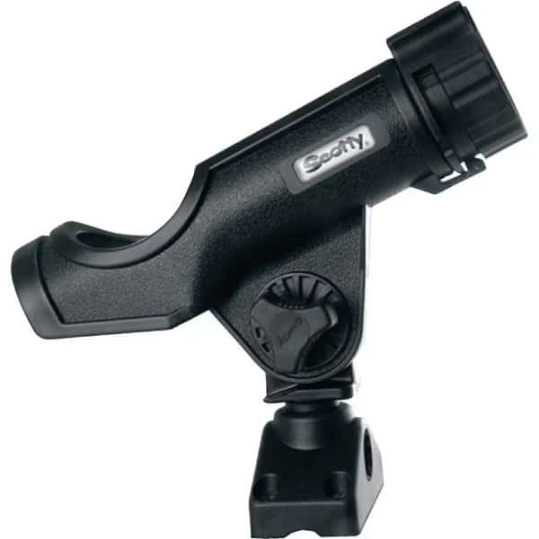 Scotty Power lock Rod Holder w/No 241 Side/Deck Mount, Black
