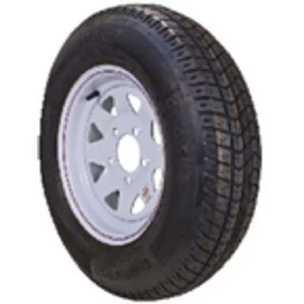 Loadstar Bias Tire & Wheel (Rim) Assembly ST175/80D-13 5 Hole B Ply