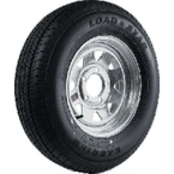 Loadstar Bias Tire & Wheel (Rim) Assembly ST205/75D-14 5 Hole C Ply