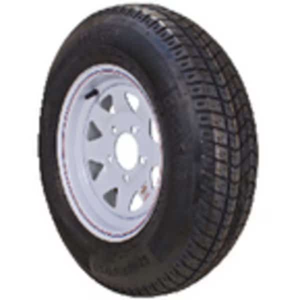 Loadstar Bias Tire & Wheel (Rim) Assembly ST215/75D-14 5 Hole C Ply