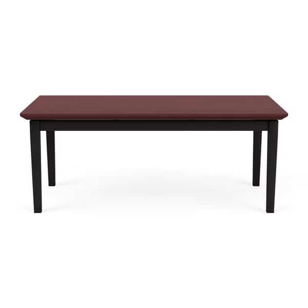 Lenox Steel Coffee Table, Chelsea Mahogany