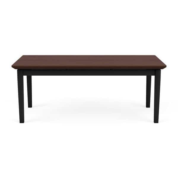 Lenox Steel Coffee Table, Cocoa Walnut
