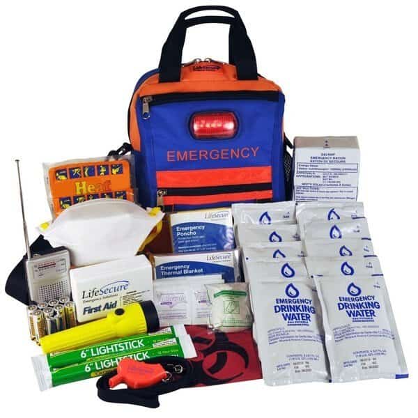 On-the-Go High-Visibility/High-Safety All-Hazards 3-DAY AUTO Emergency Kit