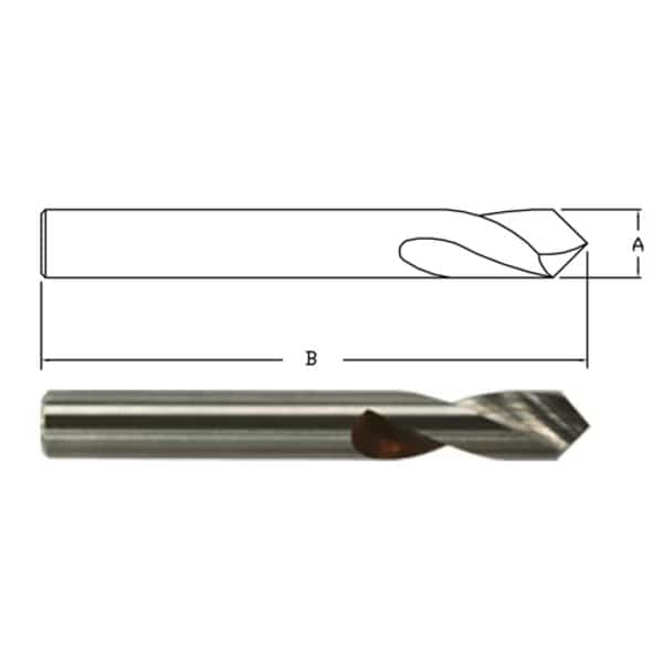 1/2 X 2 Cobalt 82 Degree Spot & Center Drill