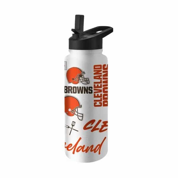 Cleveland Browns 34oz Native Quencher Bottle, Logo Brands, Mfr#: 608-S34QB-63